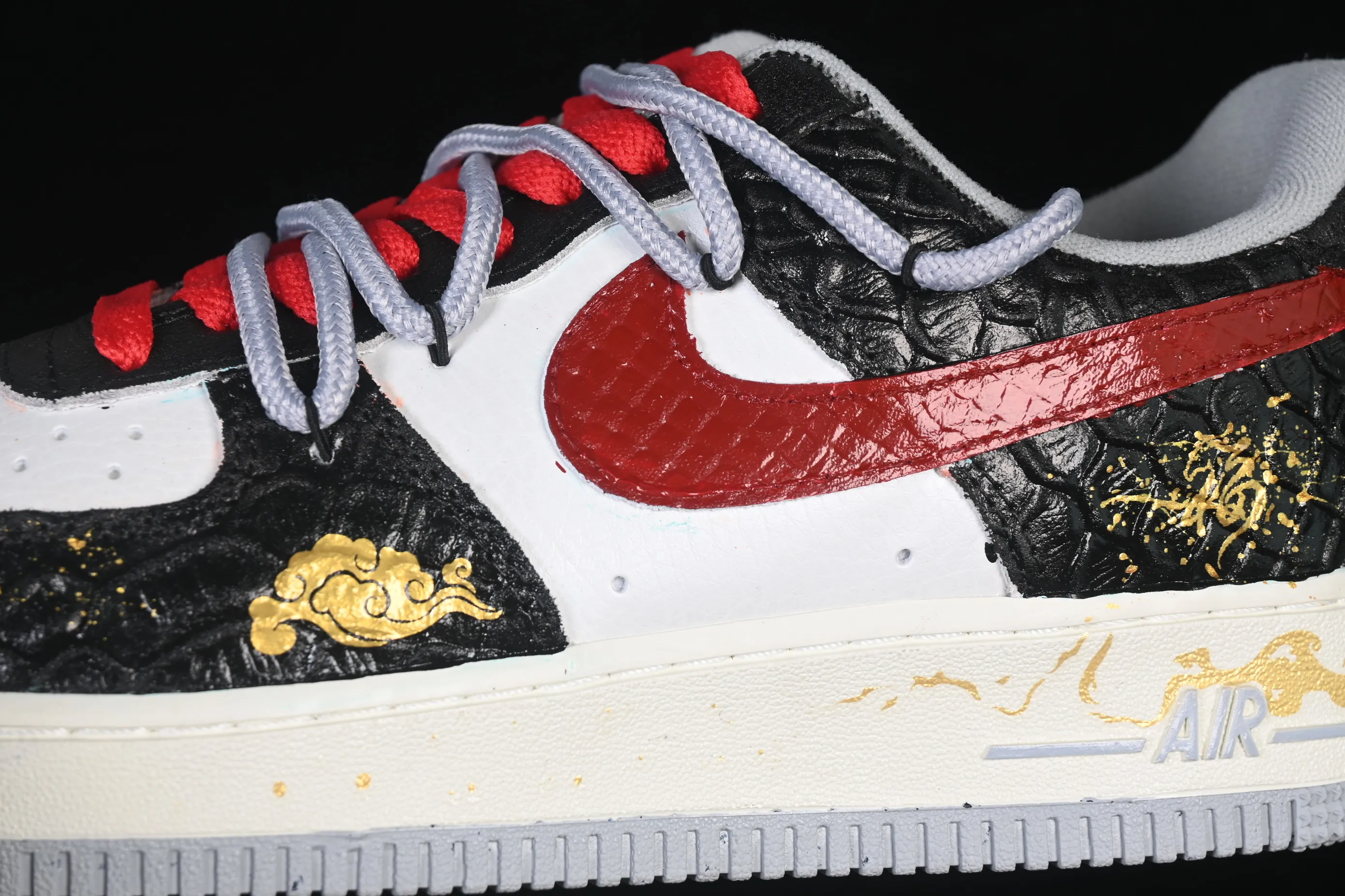 All categories Nk Air Force 1 Air Force series Nk Air Force 1 Low Air Force low-top Nike Air Force 1'07 Low "Ink Pattern Fortune" Hand-painted graffiti Year of the Horse Chinese style limited edition Air Force 1 low-top casual sneakers DX2697-111